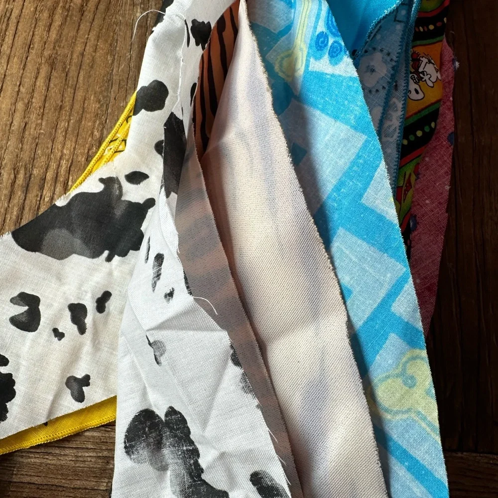 Colorful Dog Bandana Set (scarf) for Xsmall dogs